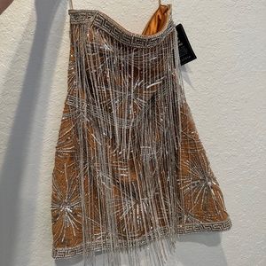 Retrofete Dixie Sequin Fringe Dress